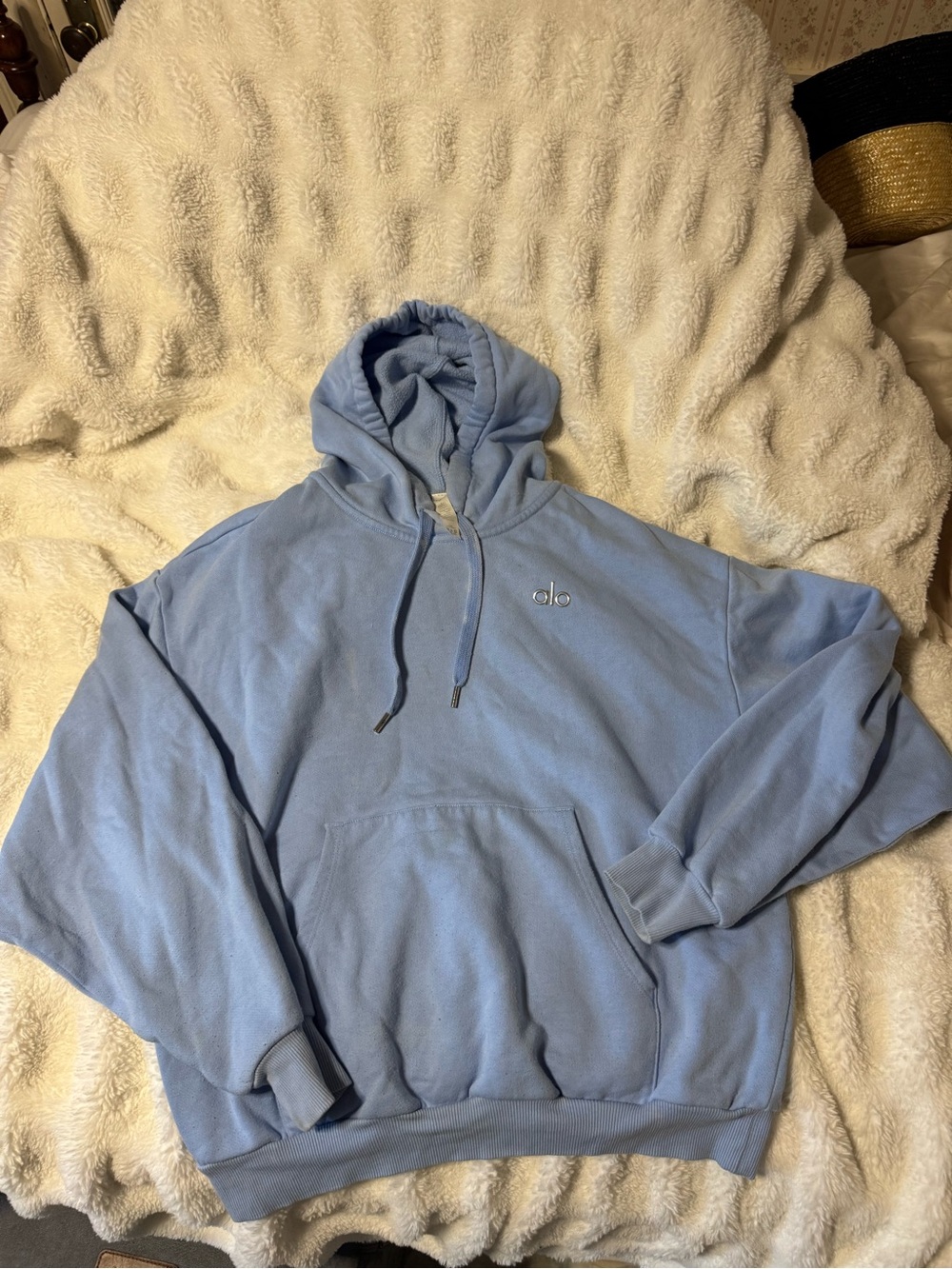 ALO Yoga Light Blue Hoodie - Picture 6 of 10